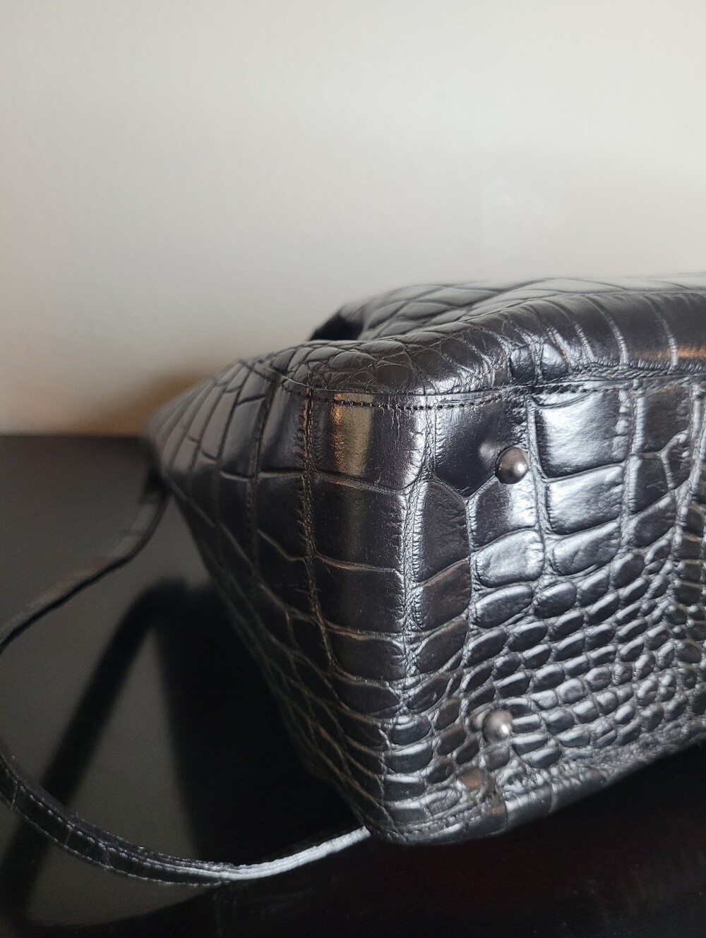 Furla croc embossed tote bag - Picture 7 of 14